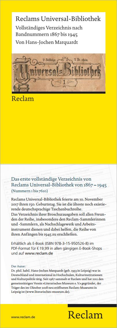 2018 Philipp Reclam jun. Verlag GmbH